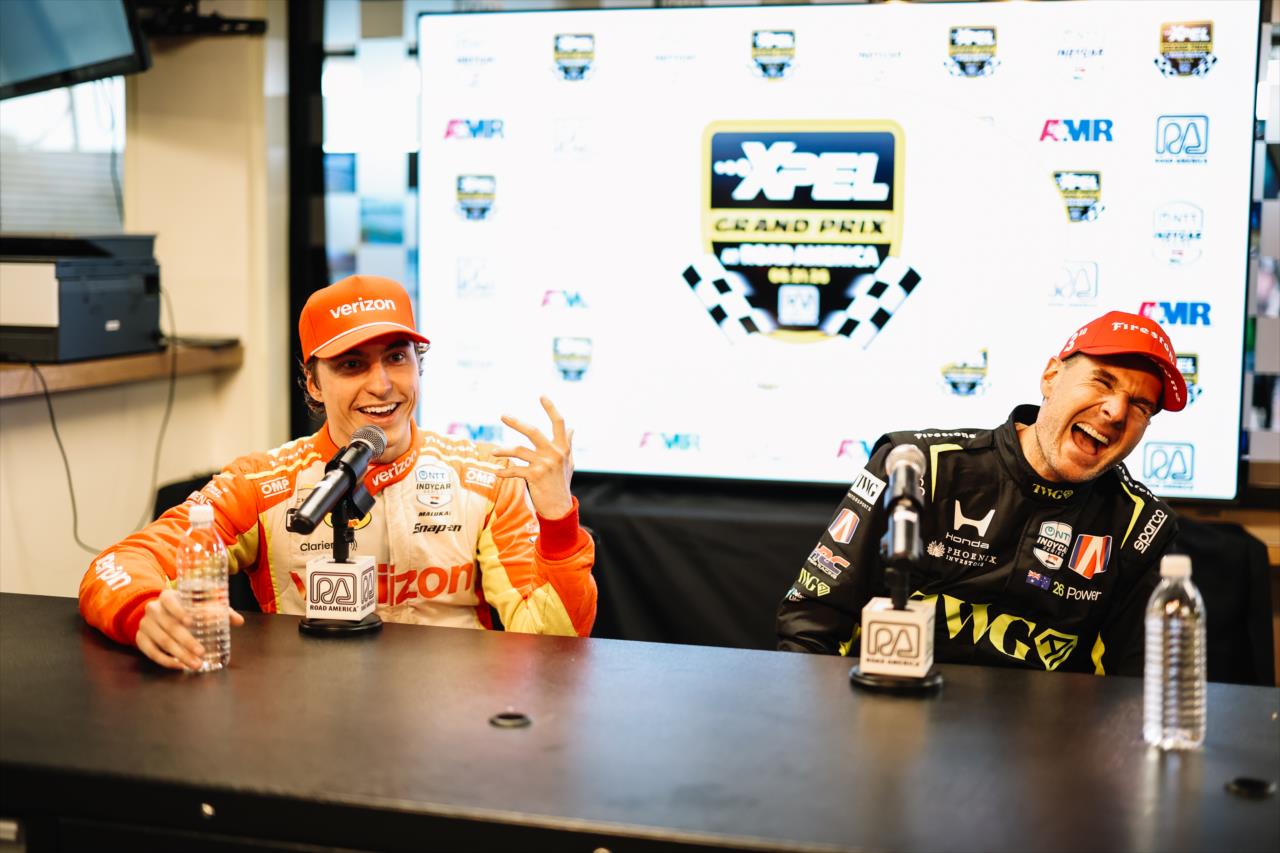 David Malukas and Will Power - XPEL Grand Prix at Road America - By: Joe Skibinski -- Photo by: Joe Skibinski