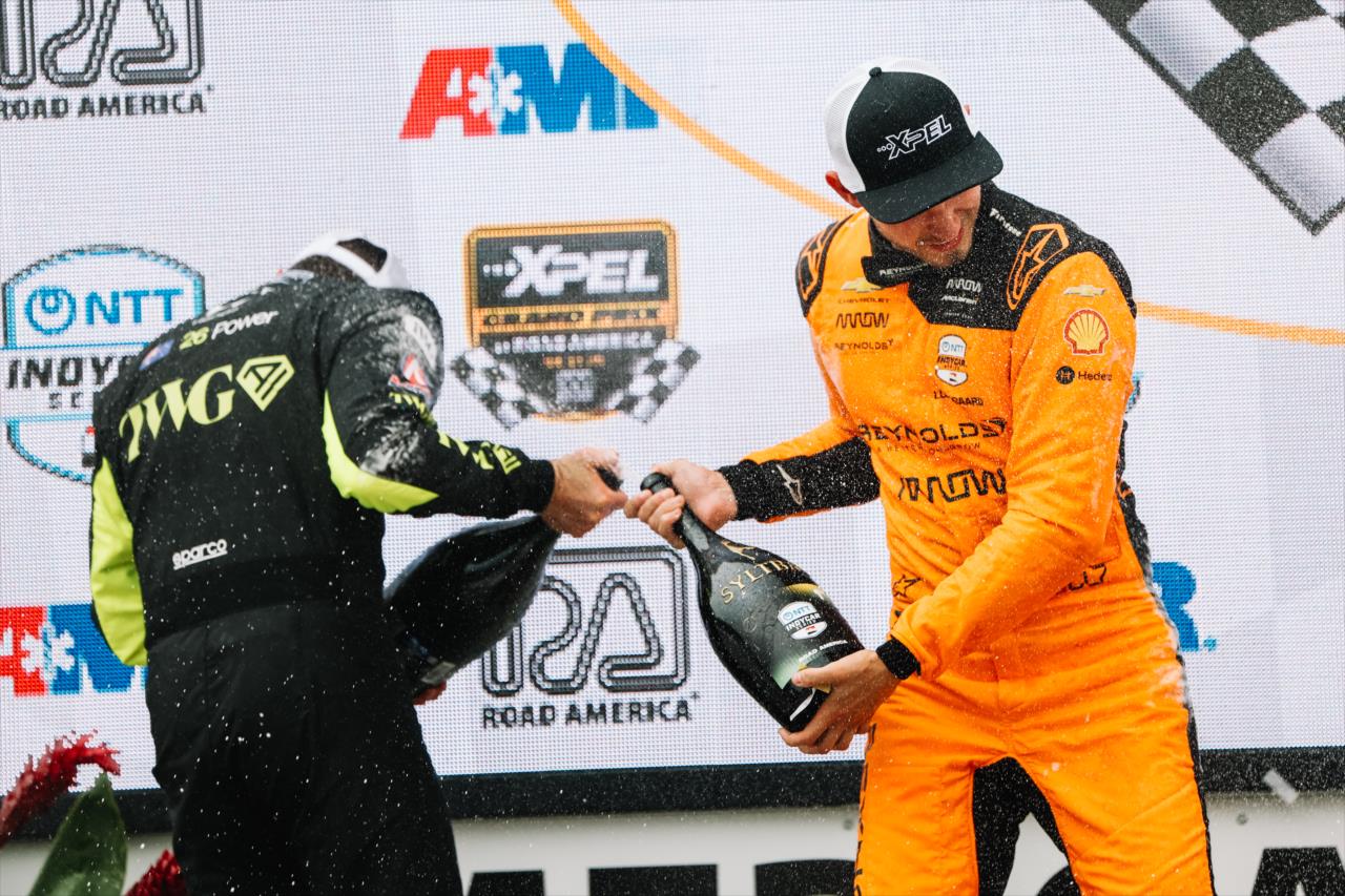 Will Power and Christian Lundgaard - XPEL Grand Prix at Road America - By: Joe Skibinski -- Photo by: Joe Skibinski