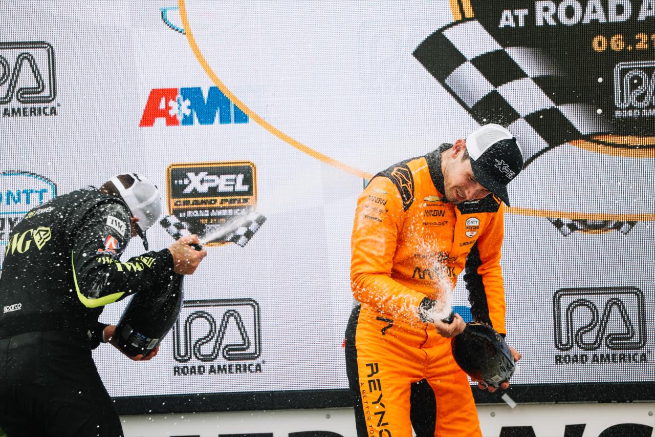 Will Power and Christian Lundgaard - XPEL Grand Prix at Road America - By: Joe Skibinski -- Photo by: Joe Skibinski