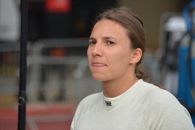 Simona de Silvestro in pit lane -- Photo by: John Cote
