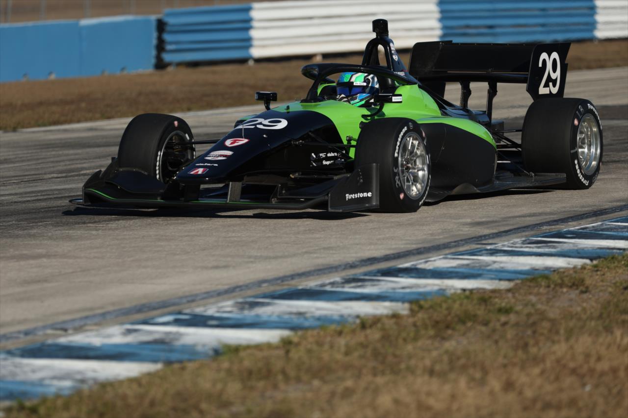 Josh Pierson - INDY NXT Sebring Testing - By: Matt Fraver -- Photo by: Matt Fraver