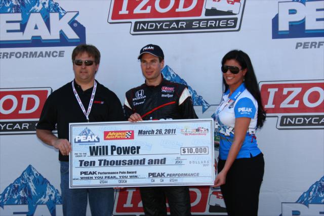 Will Power wins the pole for St. Petersburg. -- Photo by: Chris Jones