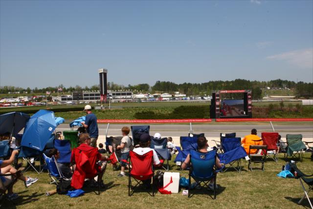 Fans checking out some on track action -- Photo by: Chris Jones