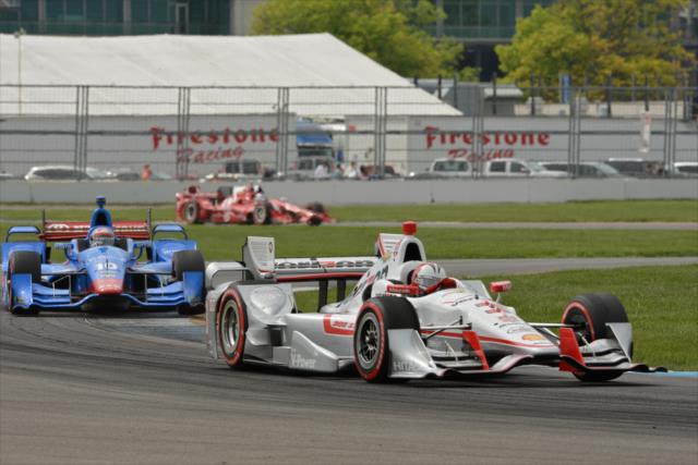 Helio Castroneves on track during the Angie's List Grand Prix of Indianapolis -- Photo by: John Cote