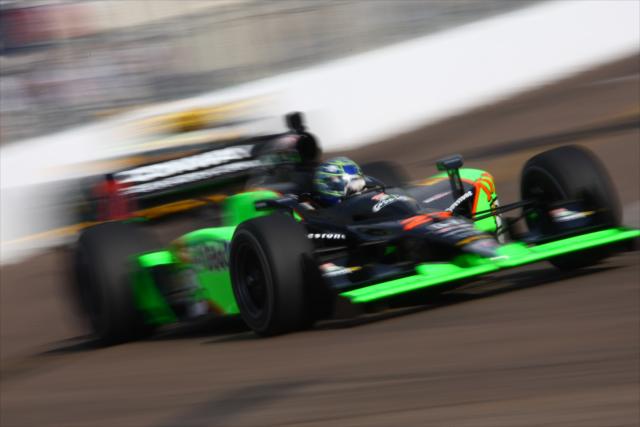 Mike Conway on track. -- Photo by: Dan Helrigel