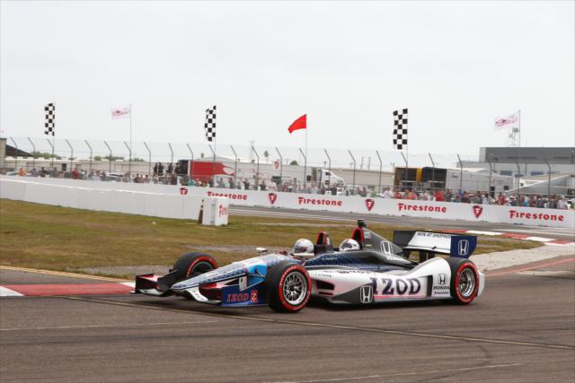 Mario Andretti leads the field in the two-seater -- Photo by: Chris Jones