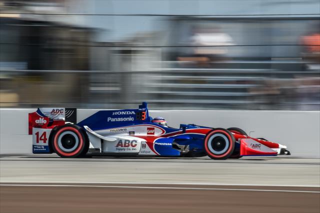 Takuma Sato on course during qualifications for the Firestone Grand Prix of St. Petersburg -- Photo by: Chris Owens
