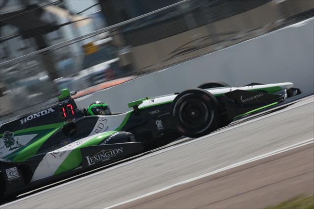 Conor Daly on course during practice for the Firestone Grand Prix of St. Petersburg -- Photo by: Joe Skibinski