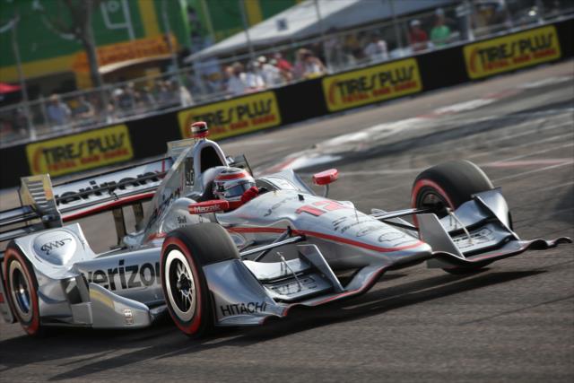 Will Power on course during practice for the Firestone Grand Prix of St. Petersburg -- Photo by: Joe Skibinski