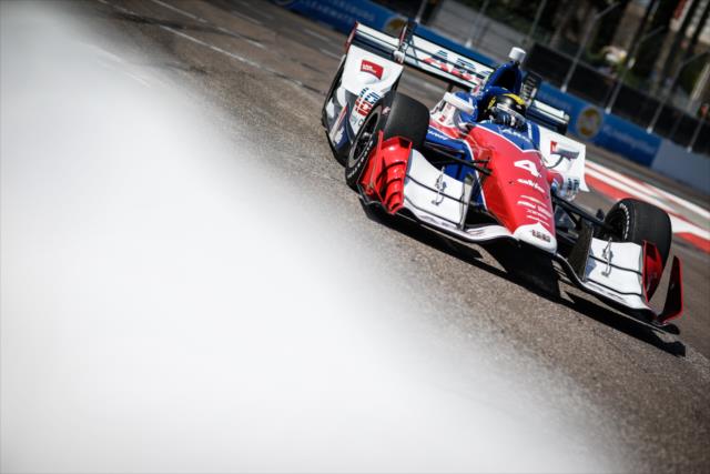 Conor Daly exits Turn 10 during practice for the Firestone Grand Prix of St. Petersburg -- Photo by: Shawn Gritzmacher