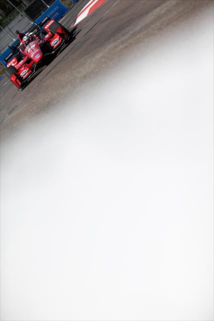 Graham Rahal makes his way through Turn 10 during practice for the Firestone Grand Prix of St. Petersburg -- Photo by: Shawn Gritzmacher