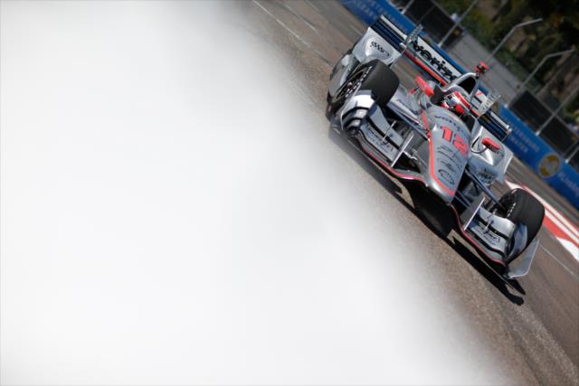 Will Power exits Turn 10 during practice for the Firestone Grand Prix of St. Petersburg -- Photo by: Shawn Gritzmacher