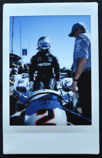 Artistic shot of Josef Newgarden on pit lane prior to practice for the final warmup for the Firestone Grand Prix of St. Petersburg -- Photo by: Chris Owens