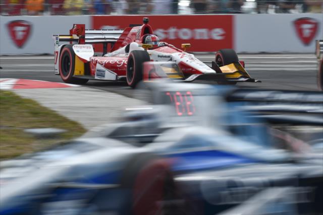 Marco Andretti rolls into Turn 1 during the Firestone Grand Prix of St. Petersburg -- Photo by: Chris Owens