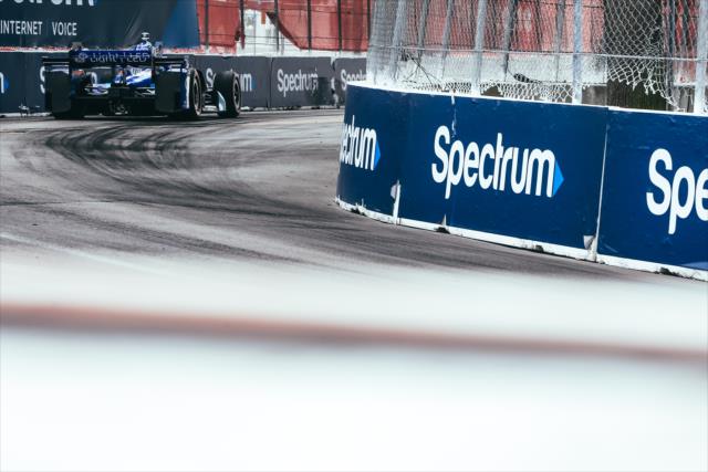Scott Dixon exits Turn 8 during the Firestone Grand Prix of St. Petersburg -- Photo by: Joe Skibinski