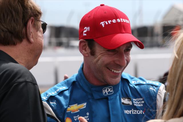 Simon Pagenaud is all smiles after a hard-fought 2nd Place finish in the Firestone Grand Prix of St. Petersburg -- Photo by: Joe Skibinski