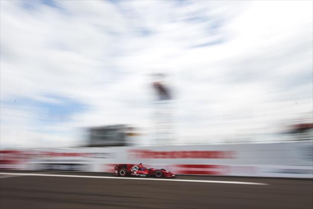 Graham Rahal streaks down the frontstretch during the Firestone Grand Prix of St. Petersburg -- Photo by: Joe Skibinski