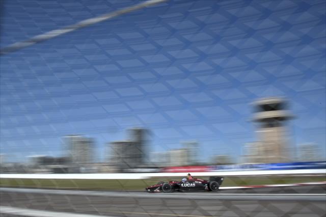 Robert Wickens exits the final hairpin during practice for the Firestone Grand Prix of St. Petersburg -- Photo by: Chris Owens