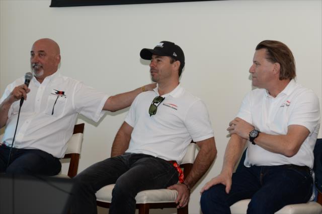 Bobby Rahal, Oriol Servia, and Stefan Johansson announce their entry in the 102nd Indianapolis 500 with Scudeira Corsa -- Photo by: James  Black