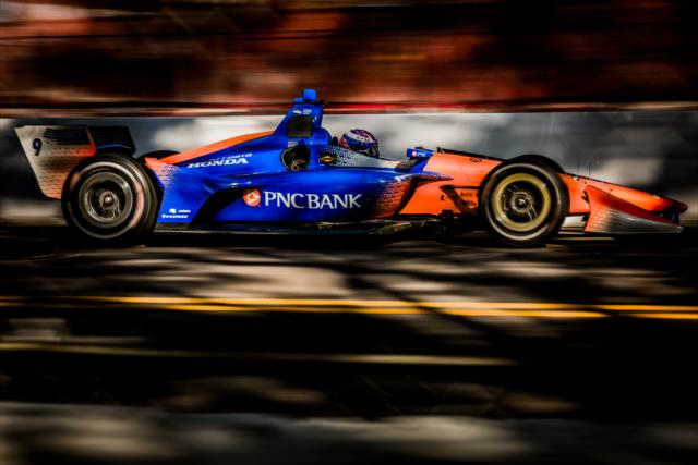 Scott Dixon on course during practice for the Firestone Grand Prix of St. Petersburg -- Photo by: Shawn Gritzmacher