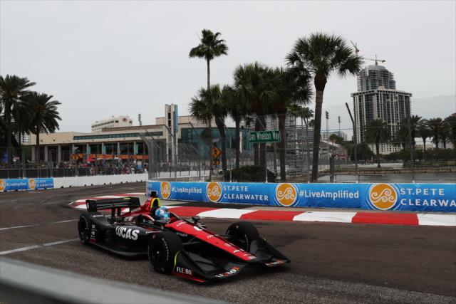 Robert Wickens exits Turn 10 during qualifications for the Firestone Grand Prix of St. Petersburg -- Photo by: Chris Jones