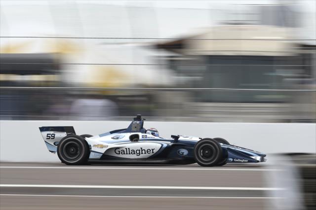 Max Chilton on the frontstretch during practice for the Firestone Grand Prix of St. Petersburg -- Photo by: Chris Owens