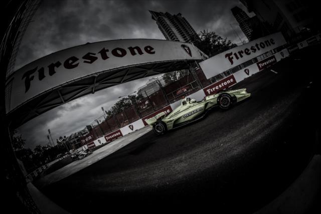 Simon Pagenaud navigates Turn 6 during practice for the Firestone Grand Prix of St. Petersburg -- Photo by: Shawn Gritzmacher