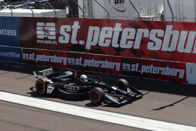 Jordan King rolls down the frontstretch during the Firestone Grand Prix of St. Petersburg -- Photo by: Chris Jones