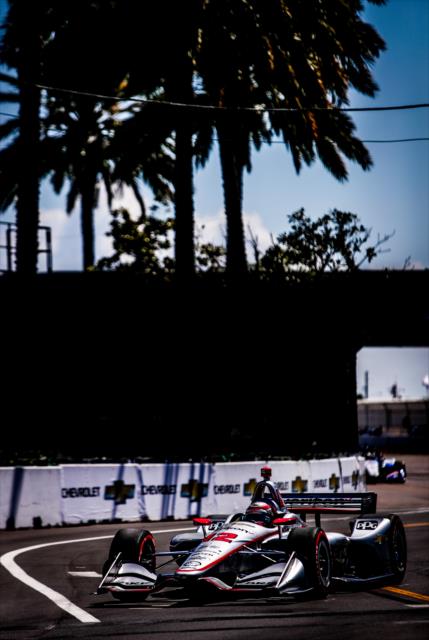 Will Power sails through Turn 3 during the Firestone Grand Prix of St. Petersburg -- Photo by: Shawn Gritzmacher