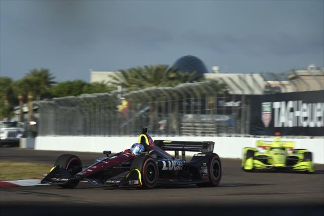 Robert Wickens sails into Turn 13 during the final warmup for the Firestone Grand Prix of St. Petersburg -- Photo by: Chris Owens