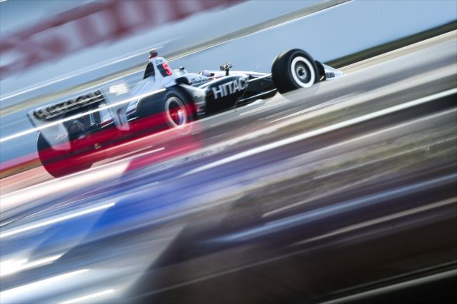 Josef Newgarden races through the Turns 13-14 hairpin during the Firestone Grand Prix of St. Petersburg -- Photo by: Chris Owens