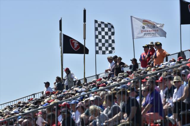 Fans pack the grandstands for the Firestone Grand Prix of St. Petersburg -- Photo by: Chris Owens