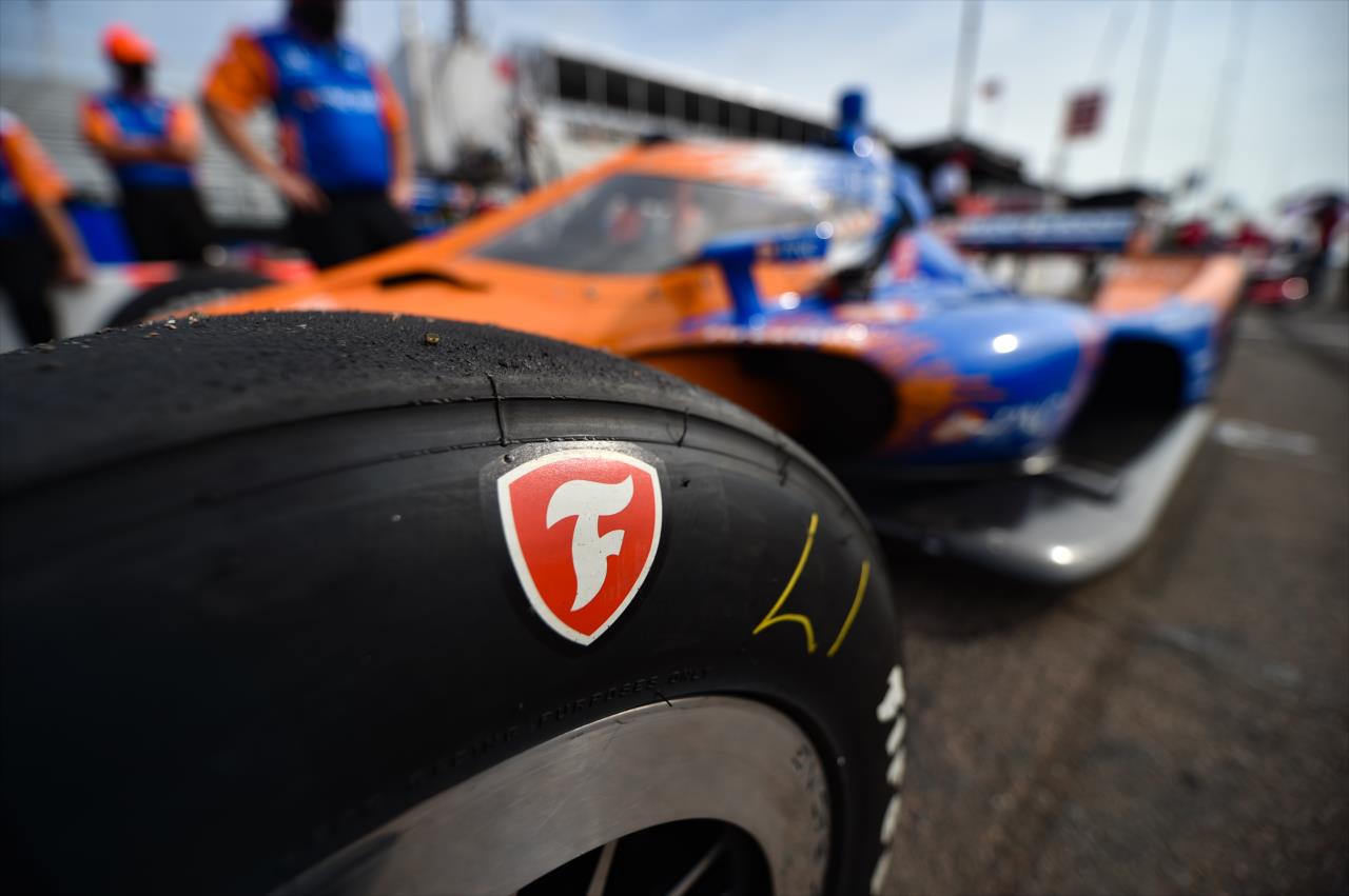 Firestone tire on the car of Scott Dixon - Firestone Grand Prix of St. Petersburg -- Photo by: Chris Owens