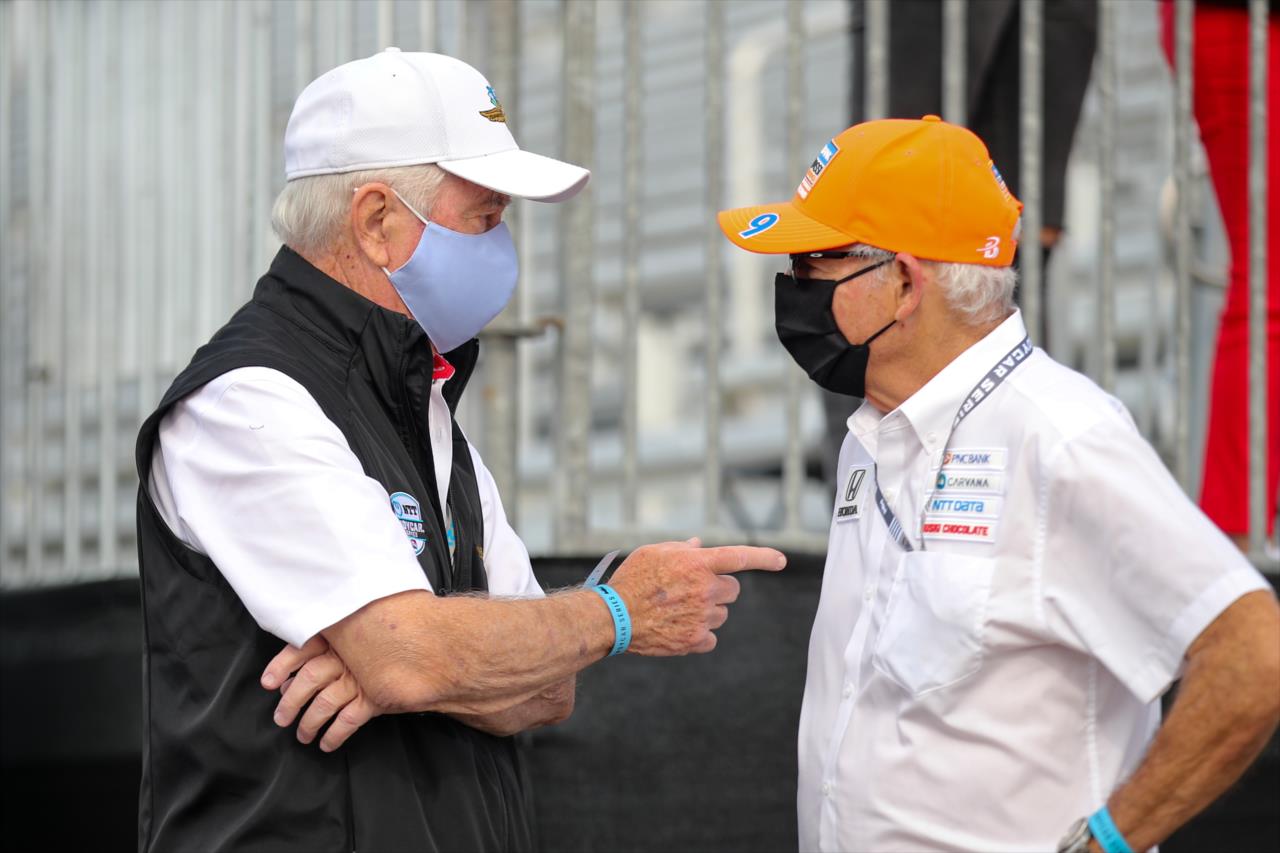 Roger Penske and Mike Hull - Firestone Grand Prix of St. Petersburg -- Photo by: Joe Skibinski