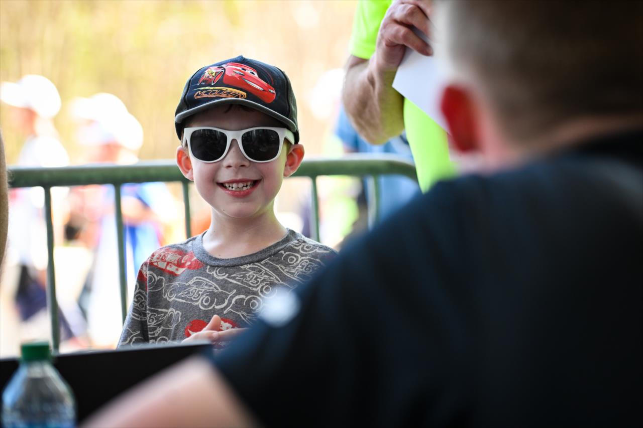 A young fan - INDY NXT By Firestone Grand Prix of St. Petersburg - By: James Black -- Photo by: James  Black