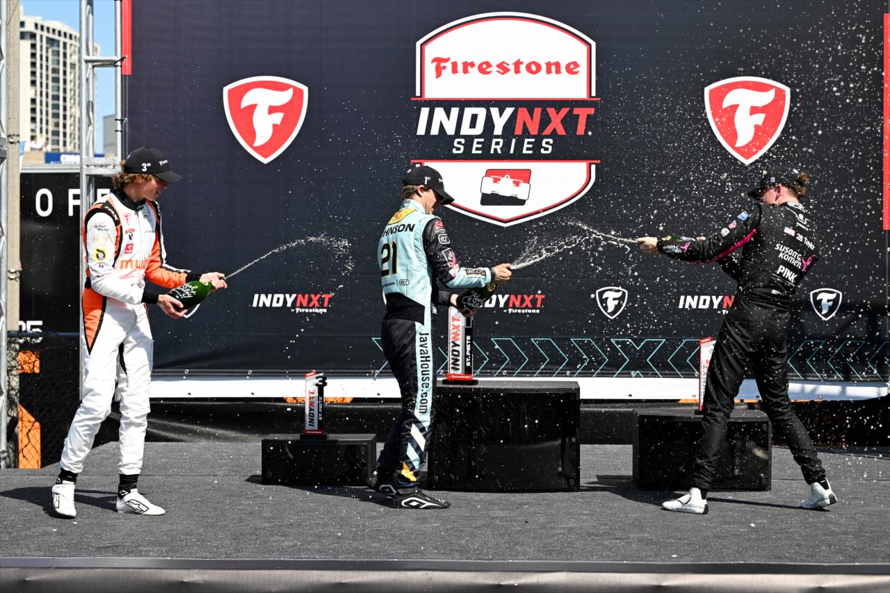 Tymek Kucharczyk, Nikita Johnson and Max Taylor - Grand Prix of St. Petersburg - By: James Black -- Photo by: James  Black