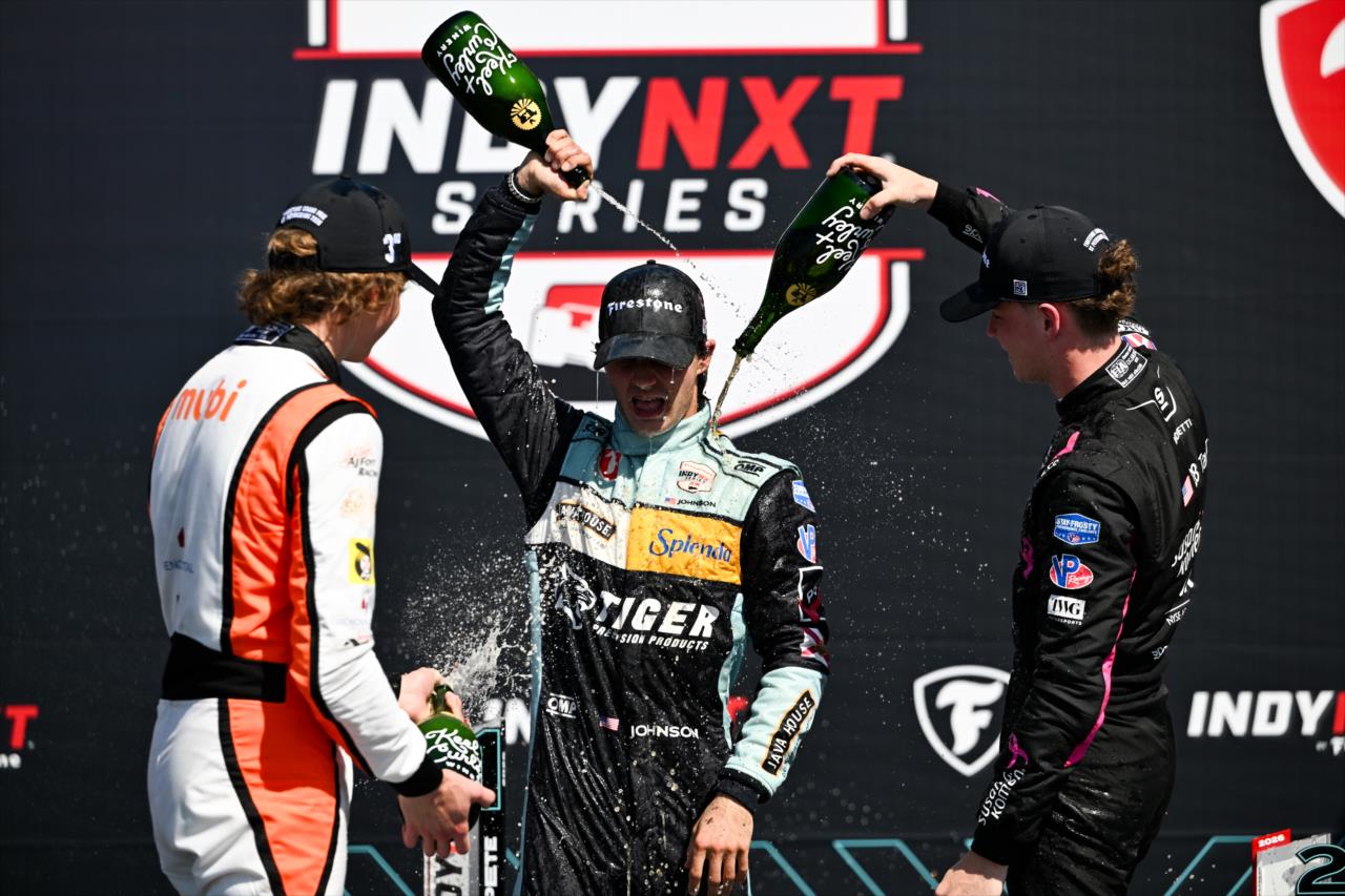 Tymek Kucharczyk, Nikita Johnson and Max Taylor - Grand Prix of St. Petersburg - By: James Black -- Photo by: James  Black