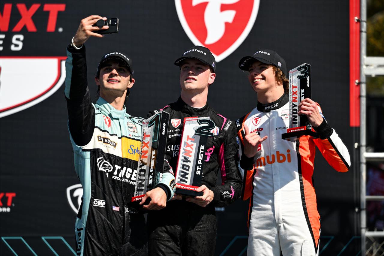 Nikita Johnson, Max Taylor and Tymek Kucharczyk - Grand Prix of St. Petersburg - By: James Black -- Photo by: James  Black