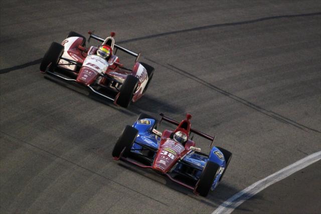 Graham Rahal and Justin Wilson
Â©2012, LAT USA, All Rights Reserved -- Photo by: LAT Photo USA