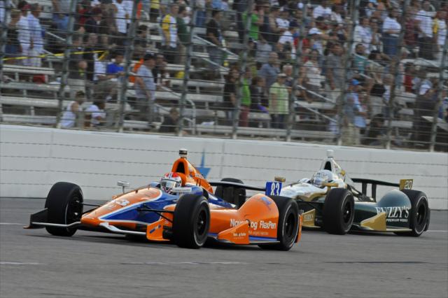 Charlie Kimball and Ed Carpenter
Â©2012, LAT USA, All Rights Reserved -- Photo by: LAT Photo USA