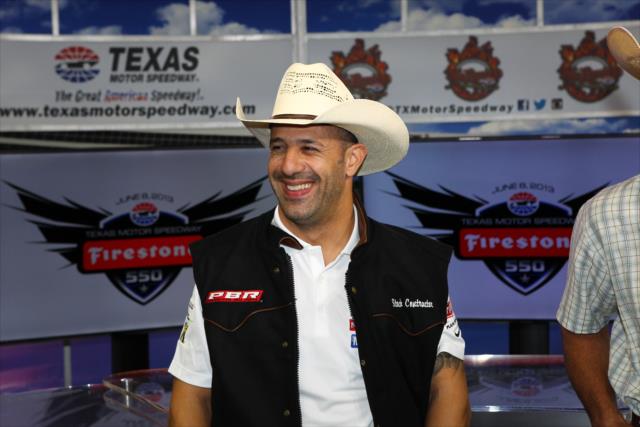 Tony Kanaan during press conference at Texas Motor Speedway -- Photo by: Chris Jones