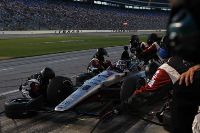 James Jakes and the Rahal Letterman Lanigan Racing team go to work in the pits -- Photo by: Chris Jones