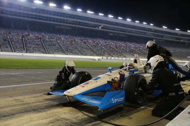 Sage Karam comes in for service during the Firestone 600 at Texas Motor Speedway -- Photo by: Chris Jones