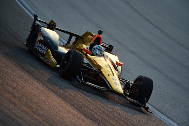 Ryan Briscoe apexes Turn 2 during the Firestone 600 at Texas Motor Speedway -- Photo by: Chris Owens