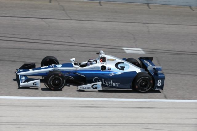 Max Chilton exits Turn 4 during practice for the Firestone 600 at Texas Motor Speedway -- Photo by: Chris Jones