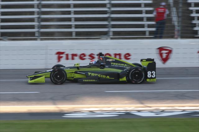 Charlie Kimball on course during the evening practice for the Firestone 600 at Texas Motor Speedway -- Photo by: Chris Jones