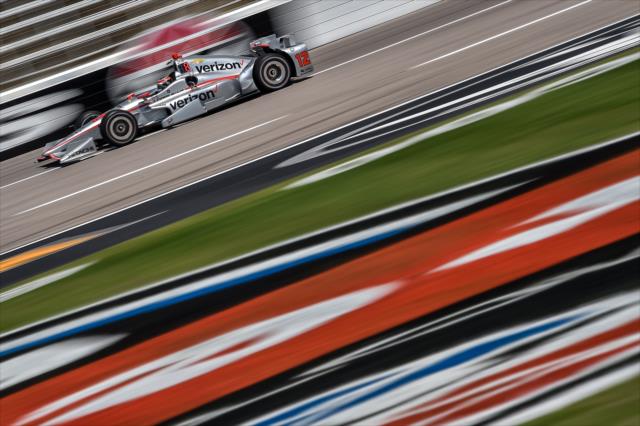 Will Power streaks toward the start/finish line during practice for the Firestone 600 at Texas Motor Speedway -- Photo by: Chris Owens