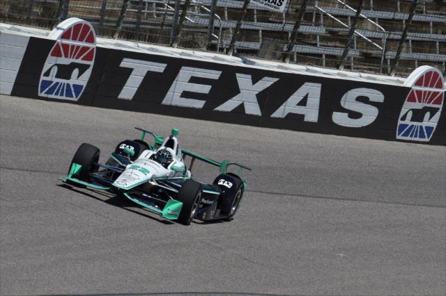 Simon Pagenaud on course during practice for the Firestone 600 at Texas Motor Speedway -- Photo by: Chris Owens
