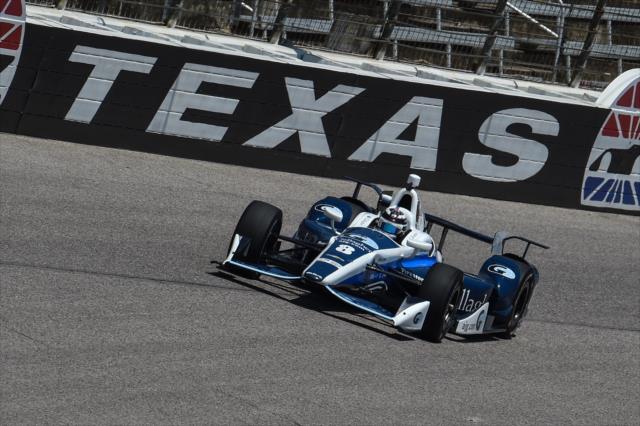 Max Chilton on course during practice for the Firestone 600 at Texas Motor Speedway -- Photo by: Chris Owens