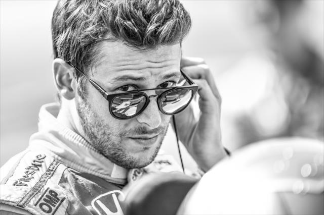 Marco Andretti along pit lane prior to his qualification attempt for the Firestone 600 at Texas Motor Speedway -- Photo by: Chris Owens
